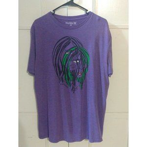 Hurley Vintage Y2K Graphic Print Short Sleeve T-Shirt Men’s Size XL Purple Tee